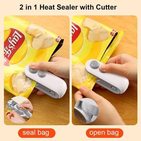 2-in-1 Mini Bag Sealer & Opener – Free Delivery