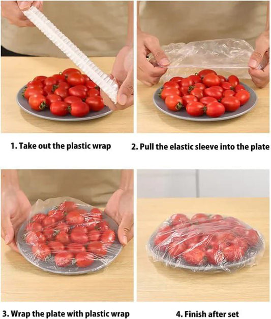 Disposable Elastic Food Cover Plastic Wrap